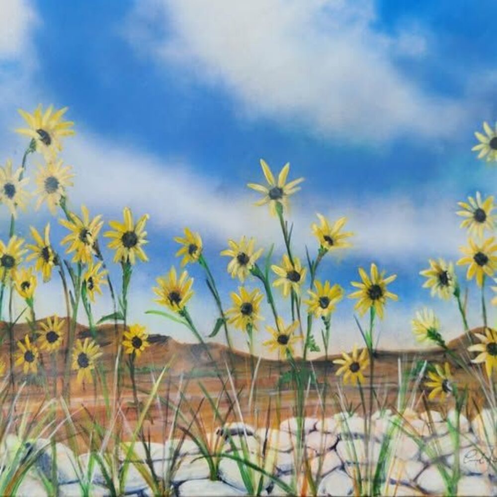 Eric Jabloner Desert Daisies Original, Signed